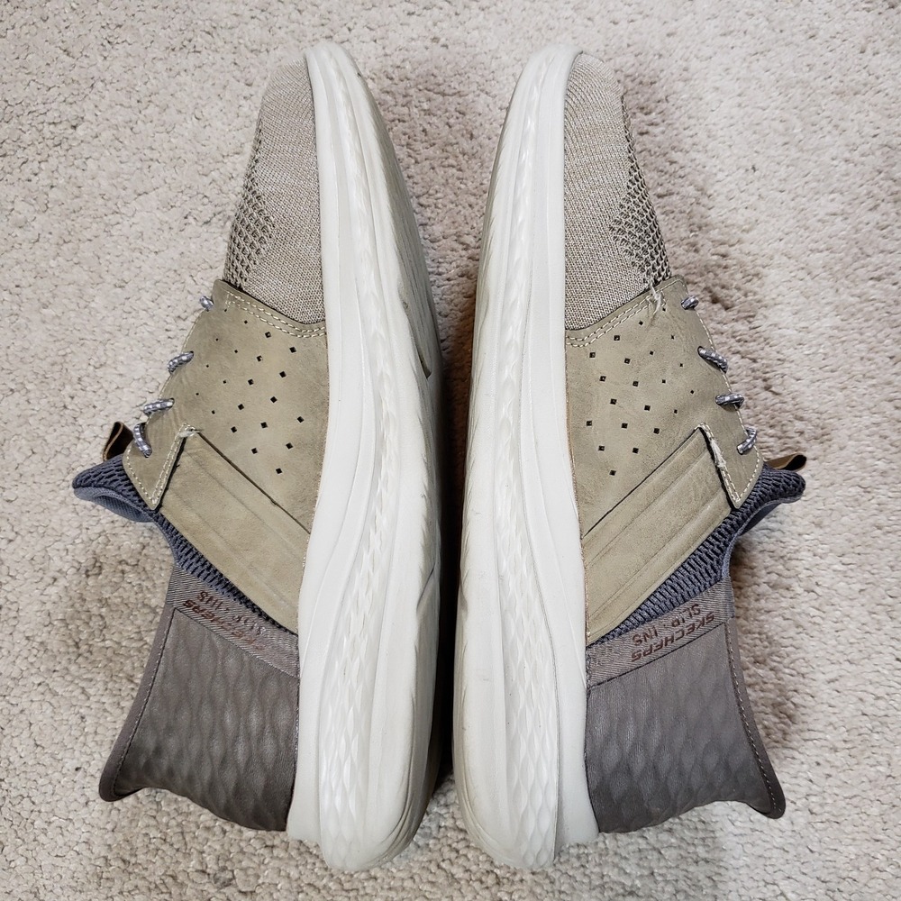 Skechers Hands Free Slip-ins Slade Ocon Mens Size 12 Shoes 210811 Taupe - Picture 6 of 9